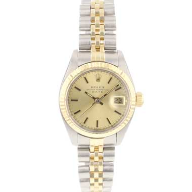 Rolex - Date 26 Steel-Gold Champagne Dial