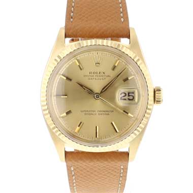 Rolex - Datejust 36 Gold Fluted Champagne Dial