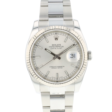 Rolex - Datejust 36 Fluted Silver Dial
