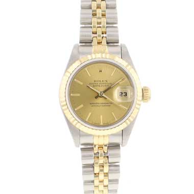 Rolex - Datejust 26 Steel Gold Jubilee Fluted Champagne Dial