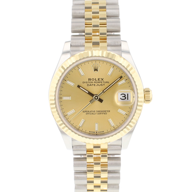 Rolex - Datejust 31 Steel Gold Jubilee Fluted Champagne