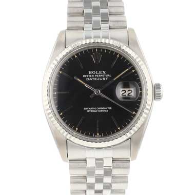 Rolex - Datejust 36 Fluted Jubilee Black Dial