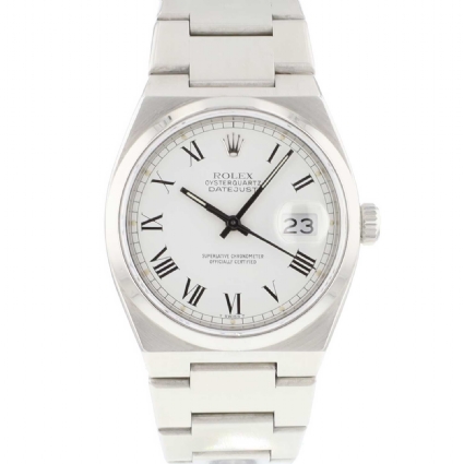 Datejust Oysterquartz Steel White Buckley Dial