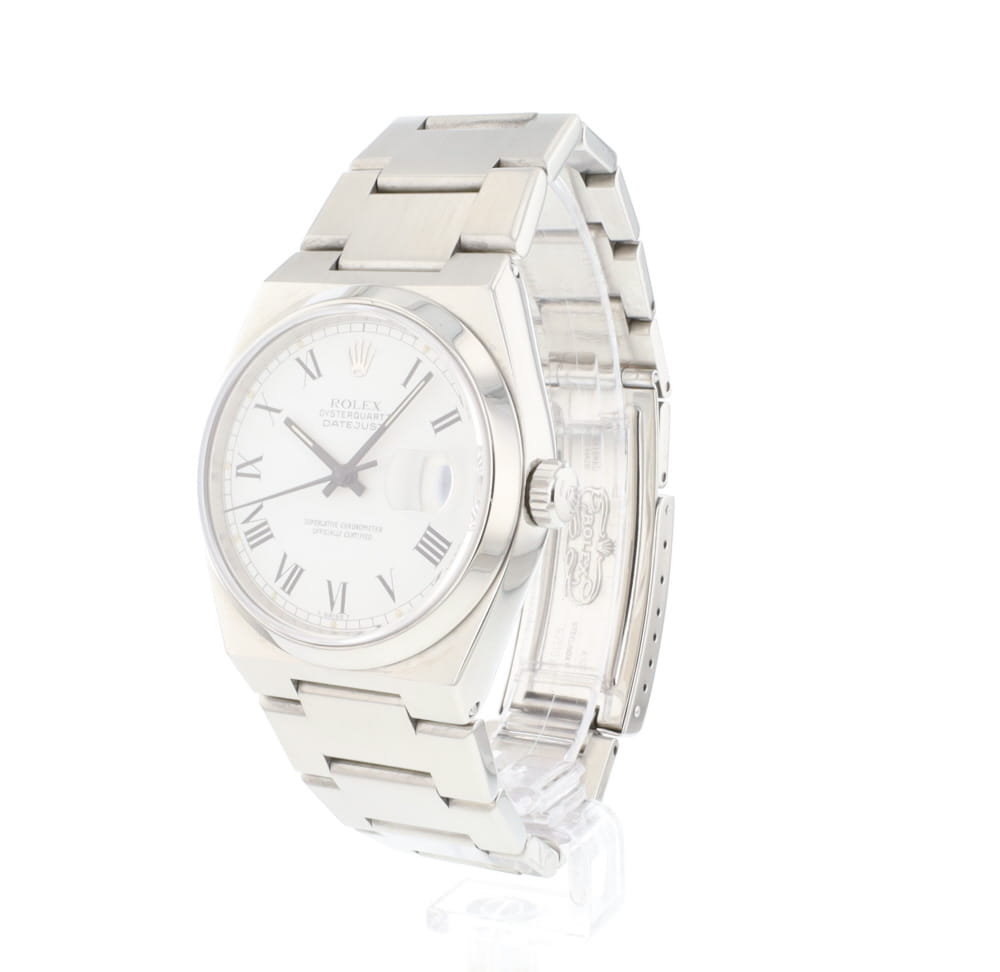 Datejust Oysterquartz Steel White Buckley Dial