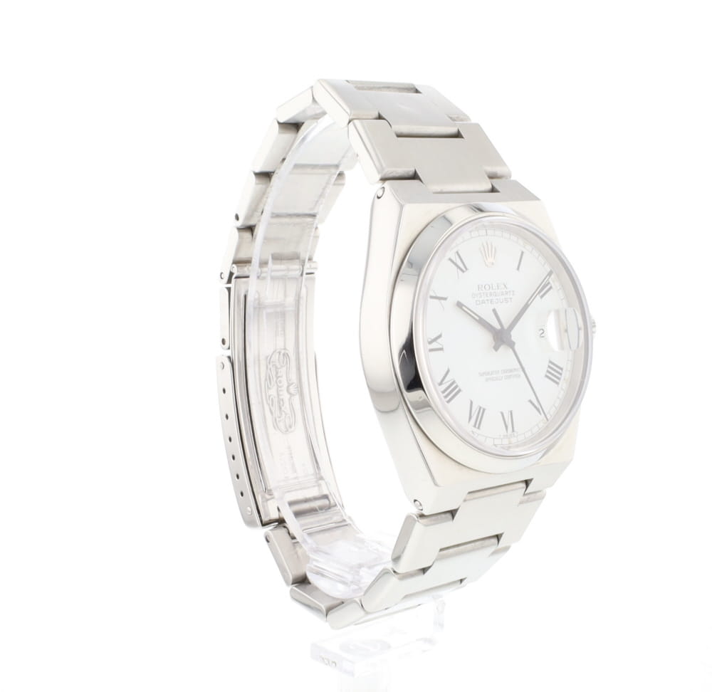Datejust Oysterquartz Steel White Buckley Dial