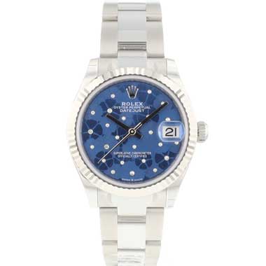 Rolex - Datejust 31 Oyster Blue Diamond Flower Motif Dial