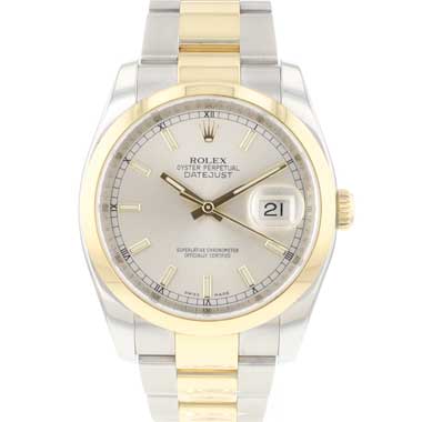 Rolex - Datejust 36 Gold/Steel Silver Dial