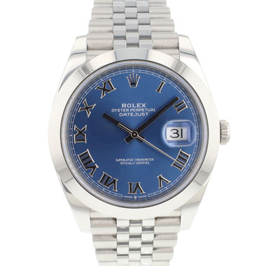 Rolex - Datejust 41 Jubilee Blue Roman Dial NEW 2024