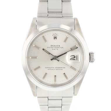 Rolex - Oyster Perpetual Date 34MM Steel Silver Dial