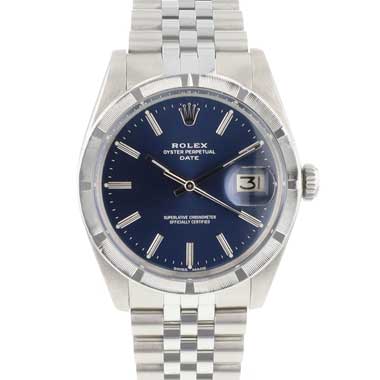 Rolex - Oyster perpetual Date 34 Jubilee Steel Blue Dial