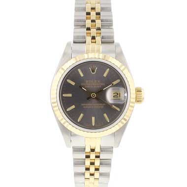 Rolex - Datejust 26 Steel Gold Jubilee Fluted Grey Dial