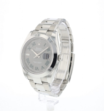 Datejust 41 Oyster Dark Rhodium Wimbledon NEW