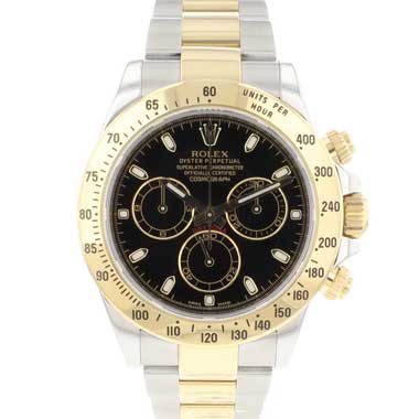 Rolex - Daytona Steel Gold Black Dial