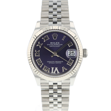 Rolex - Datejust 31 Jubilee Purple Diamond Dial NEW!!