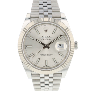 Rolex - Datejust 41 Jubilee Fluted Silver Dial NEW 2024