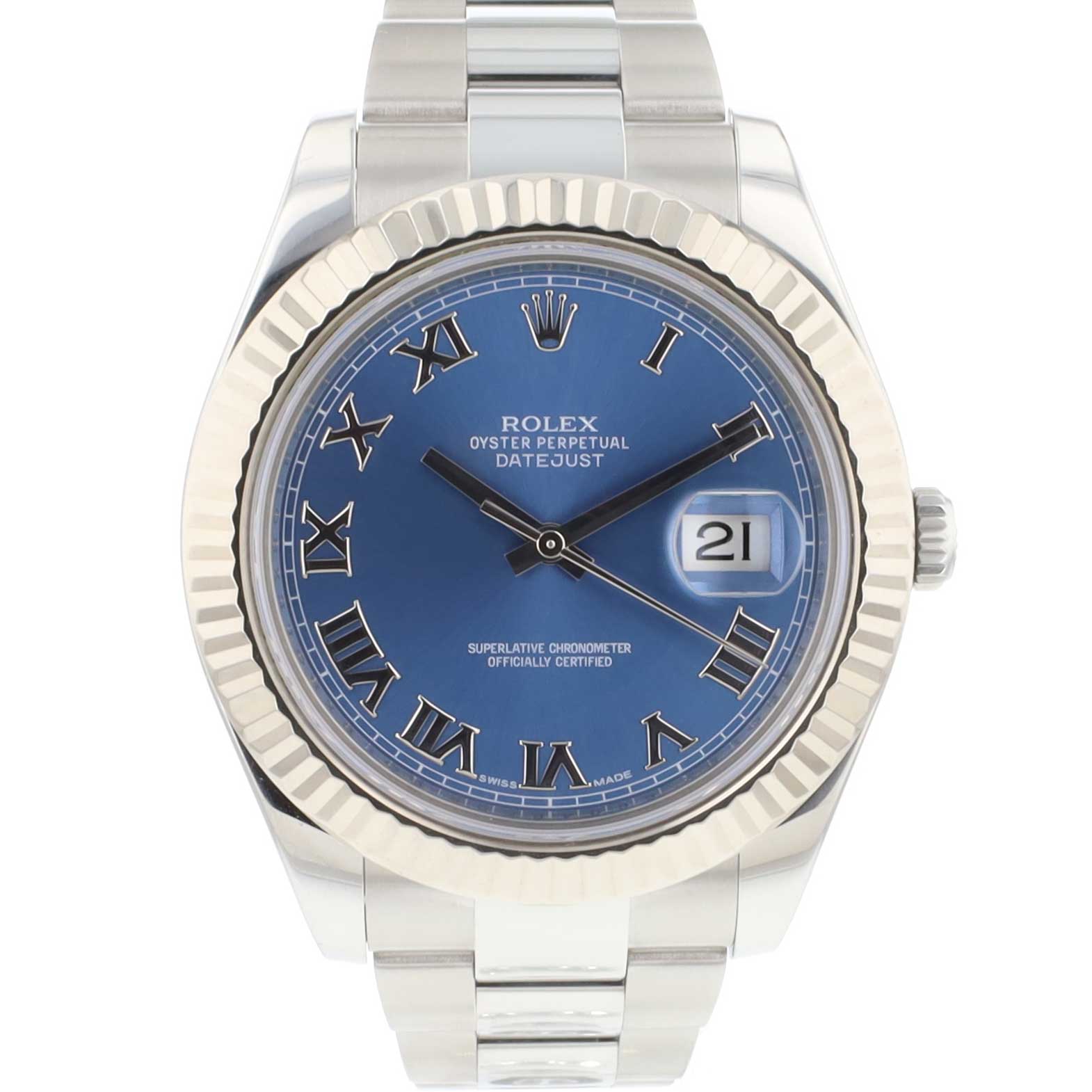 Rolex - Datejust II Fluted Blue Dial