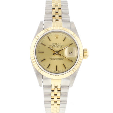 Rolex - Datejust 26 Steel Gold Jubilee Fluted Champagne Dial