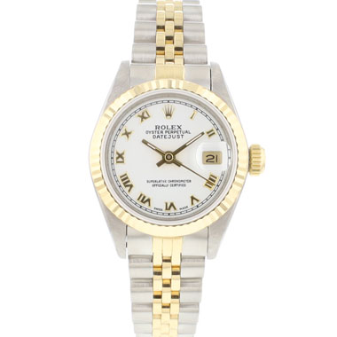 Rolex - Datejust 26 Lady Steel Gold Jubilee Fluted White Dial