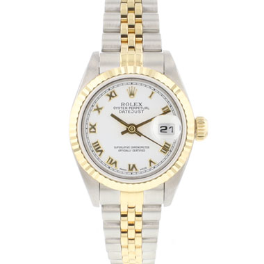 Rolex - Datejust 26 Lady Steel Gold Jubilee Fluted White Dial