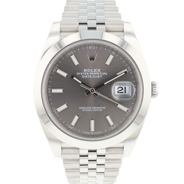 Rolex - Datejust 41 Oyster Dark Rhodium Dial