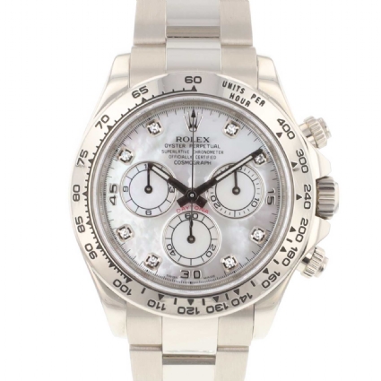 Daytona White Gold Factory MoP Diamond Dial