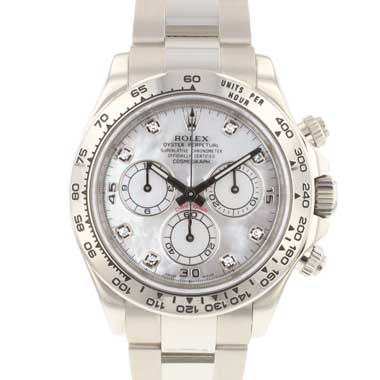 Rolex - Daytona White Gold Factory MoP Diamond Dial