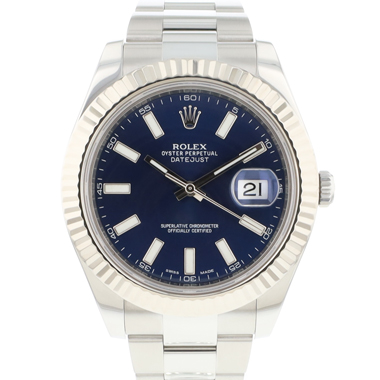 Rolex - Datejust II Oyster Fluted Blue Dial