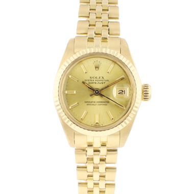 Rolex - Datejust Lady 26 Yellow Gold Champagne Dial