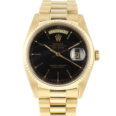 Rolex - Day-Date 36 President Yellow Gold Black Dial