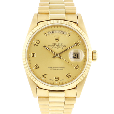 Rolex - Day-Date 36 Yellow Gold Arabic Dial