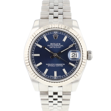 Rolex - Datejust 31 Midsize Jubilee Fluted Blue Dial