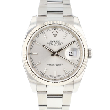 Rolex - Datejust 36 Oyster Fluted Silver Dial