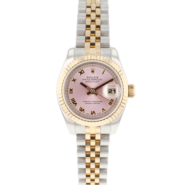 Rolex - Datejust Lady 26 Steel Everose Gold Jubilee Fluted Pink Roman Dial