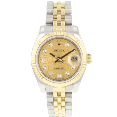 Rolex - Lady-Datejust 26 Jubilee Steel Gold Diamond Logo Dial