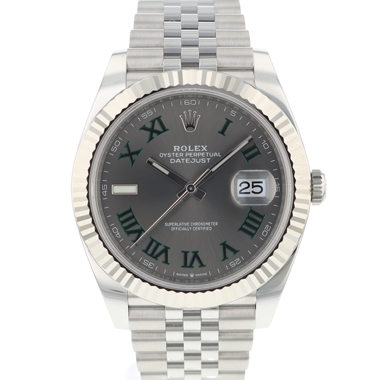 Rolex - Datejust 41 Fluted Jubilee Wimbledon Dial NEW