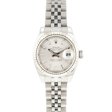 Rolex - Lady-Datejust 26 Jubilee Fluted Silver Dial