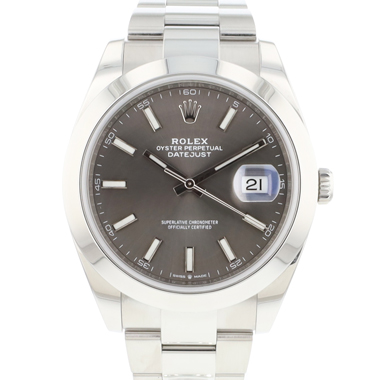 Rolex - Datejust 41 Oyster Dark Rhodium Dial