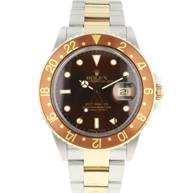 Rolex - GMT-Master Gold/Steel Oyster Brown Bezel and Dial