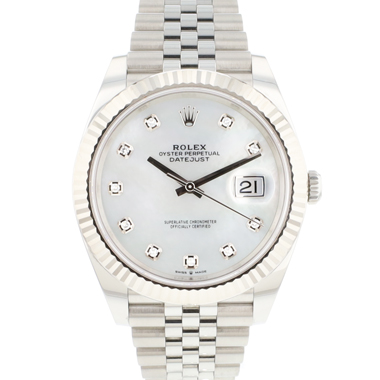 Rolex - Datejust 41 Jubilee Fluted Factory MoP Diamond Dial