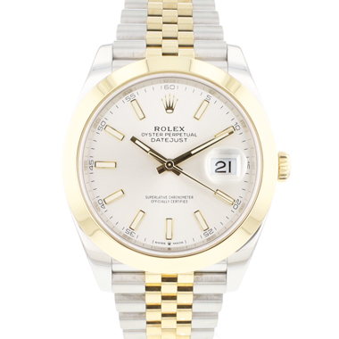 Rolex - Datejust 41 Gold Steel Jubilee SIlver Dial