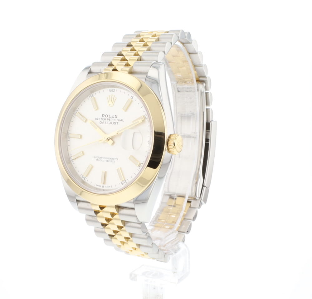 Datejust 41 Gold Steel Jubilee SIlver Dial
