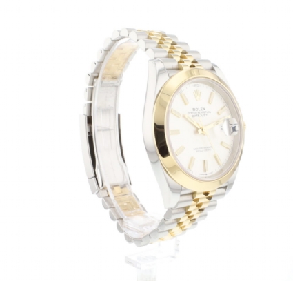 Datejust 41 Gold Steel Jubilee SIlver Dial