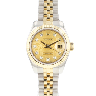 Rolex - Lady-Datejust 26 Jubilee Steel Gold Diamond Logo Dial