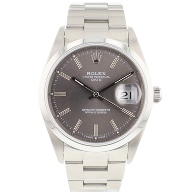 Rolex - Date 34 Rodium Dial