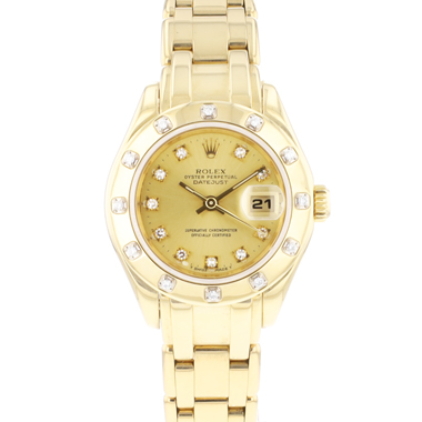 Rolex - Datejust Pearlmaster Yellow Gold Champagne Diamond Dial