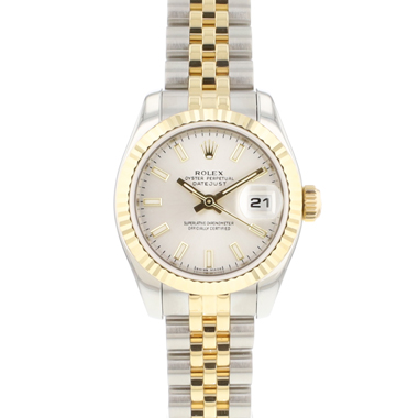 Rolex - Lady-Datejust 26 Steel Gold Jubilee Fluted Silver Dial