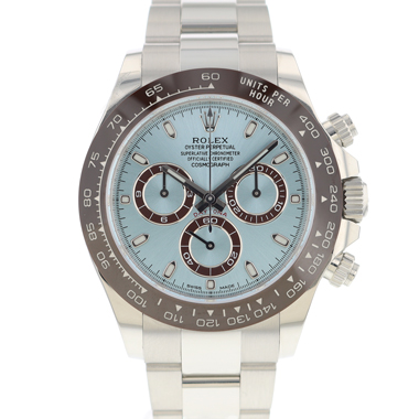 Rolex - Daytona Platinum Ice Blue Dial Rolex Sevice 2024