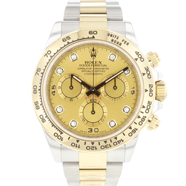 Rolex - Daytona Steel Gold Factory Diamond Dial