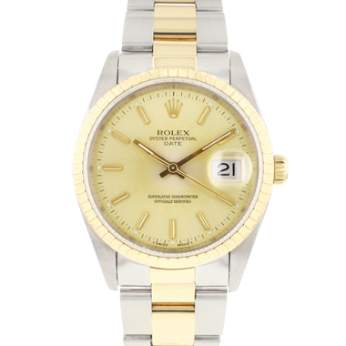 Rolex - Oyster Perpetual Date 34 Gold/Steel