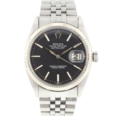 Rolex - Datejust 36 Fluted Jubilee Black Dial